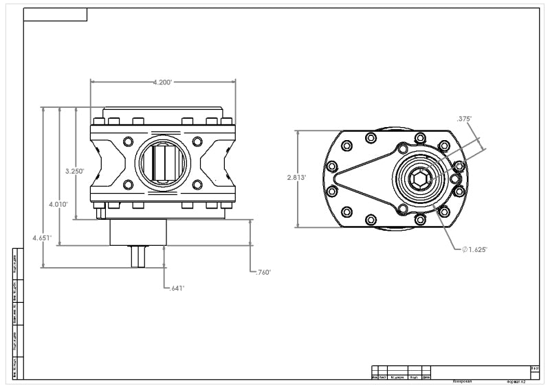 Aeromotive Fuel Pump, Spur Gear, 7/16" Hex, .900 Gear 19.5gpm