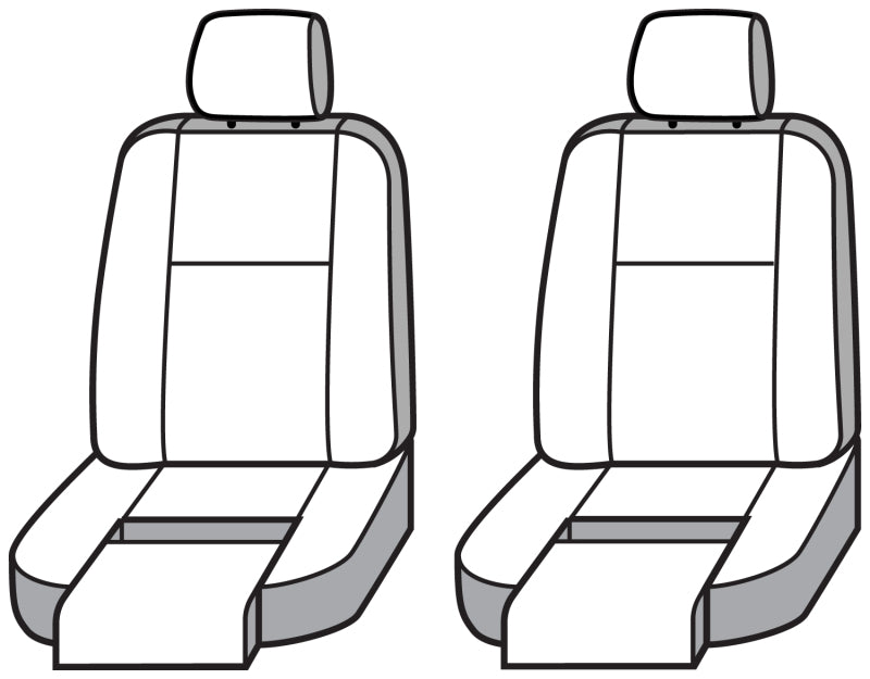 Covercraft 22-23 Jeep Grand Wagoneer Polycotton SeatSaver Front Row Seat Covers - Gravel SSC3502CAGY