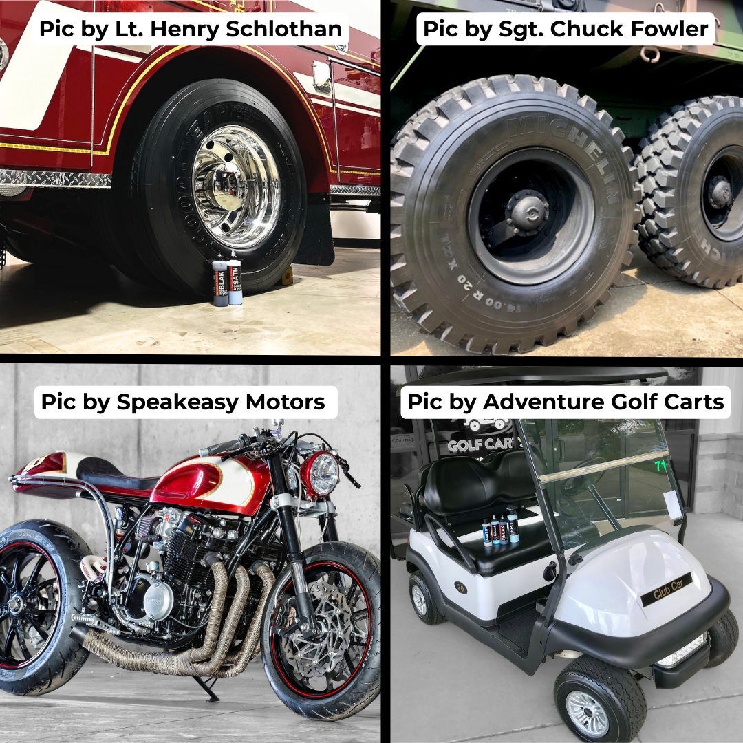 2-Pack Ceramic-Hybrid Protectant Kit | BLAK & GLOZ 100ml | 4-12 Months Tire, 1-2 Years Trim & Vinyl Protection | Safe for Cars, Golf Carts, RVs, Motorcycle-Safe