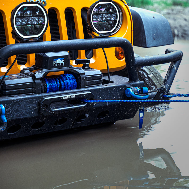 Borne Off-Road 10K Winch - Black Synthetic Rope BNWN-10-SBK