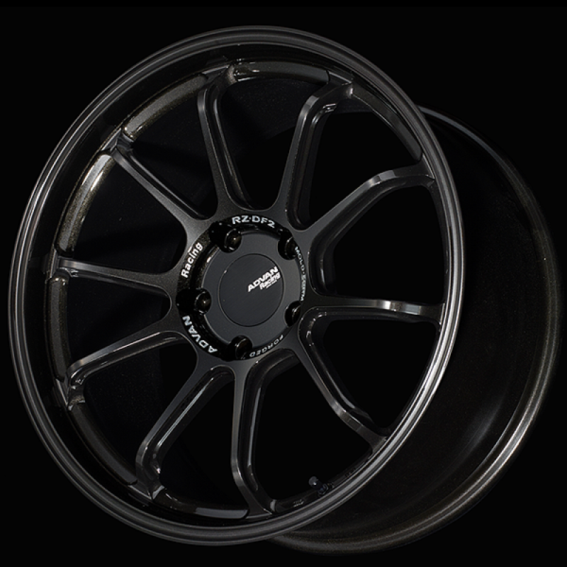 Advan RZ-DF2 for Porsche 20x11.5 / +53 Offset / 5x130 / 71.6mm Bore / Racing Titanium Black YAF0N53PTB