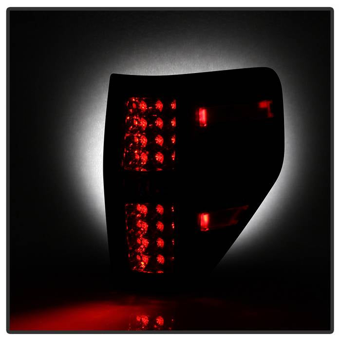 Spyder Ford F150 09-14 LED Tail Lights Black Smoke ALT-YD-FF15009-LED-BSM 5078148