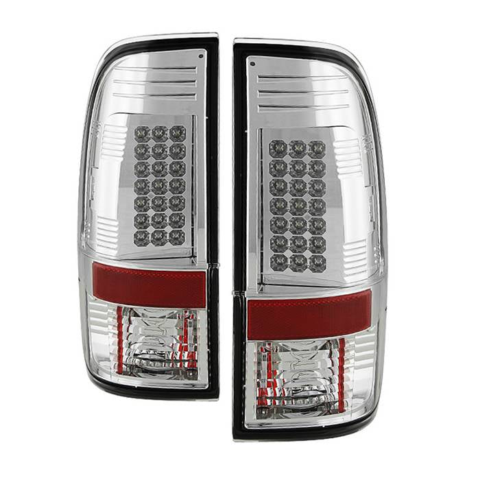 Spyder Ford Super Duty 08-15 LED Tail Lights Chrome ALT-YD-FS07-LED-C 5003904