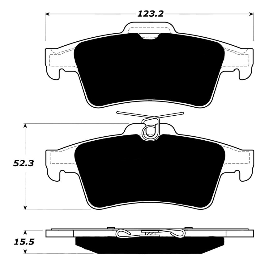 Porterfield Brake Pads for 2009 JAGUAR XJ Super V8