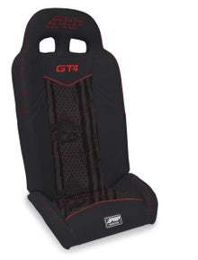 GT4 Fold Flat Rear Suspension Seats for Polaris RZR PRO XP4, PRO R4, Turbo R4 (Pair) - Black