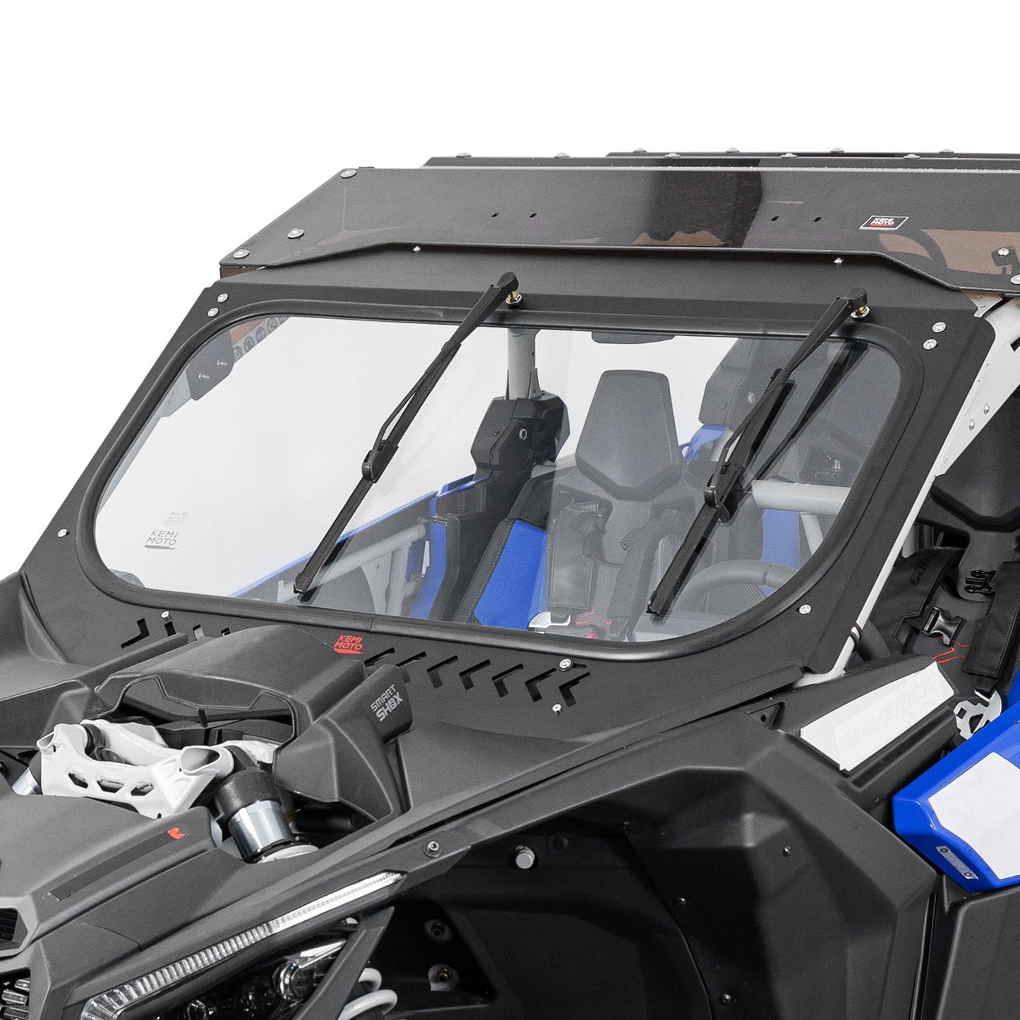 Kemimoto Glass Windshield with Sliding Vents Maverick X3 / X3 M