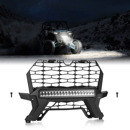 Kemimoto Front Lower Mesh Grill Radiator Guards Polaris RZR XP 1000/ T
