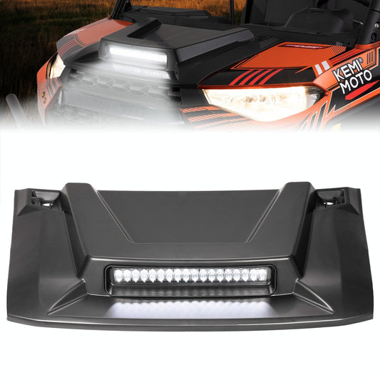 Kemimoto Hood Scoop with LED Spot Light Polaris Ranger XP 1000/ Crew