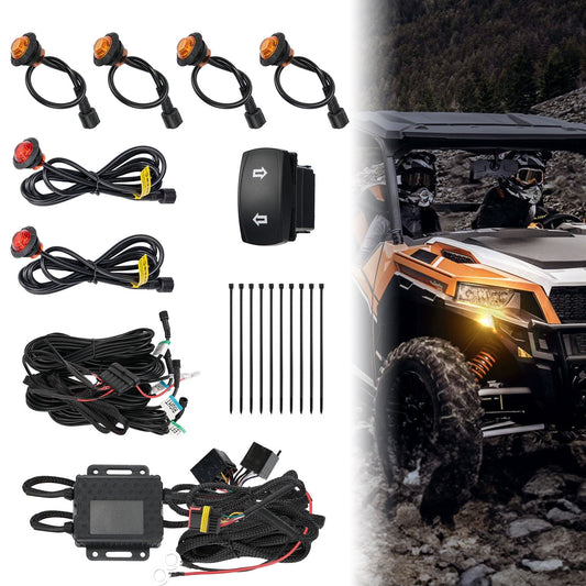 Kemimoto UTV Plug & Play Turn Signal Kit | Polaris | CFmoto | H