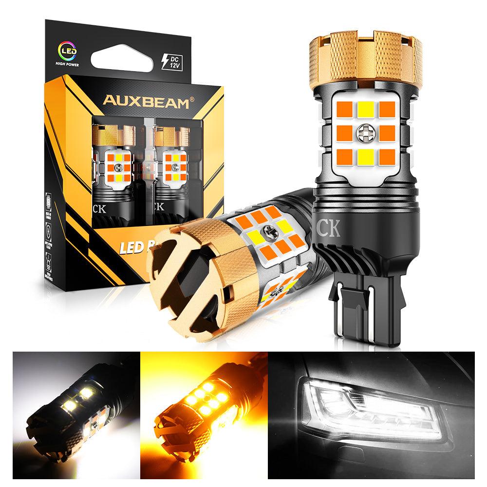🆕 7443 US-CK LED Front Turn Signal & DRL Light Bulbs 50W 4000LM CAN-Bus Error Free Dual Color Switchback White & Amber B21-PRO Series | 2 Bulbs