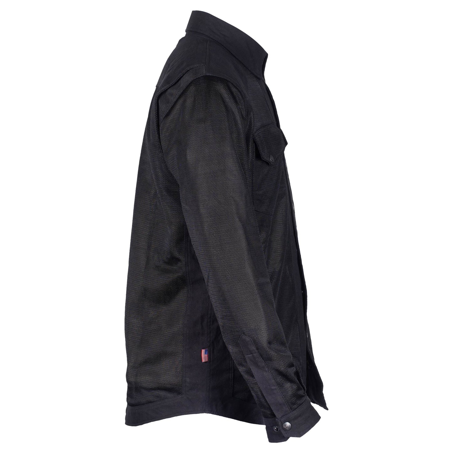 Protective Summer Mesh Shirt - Black Solid