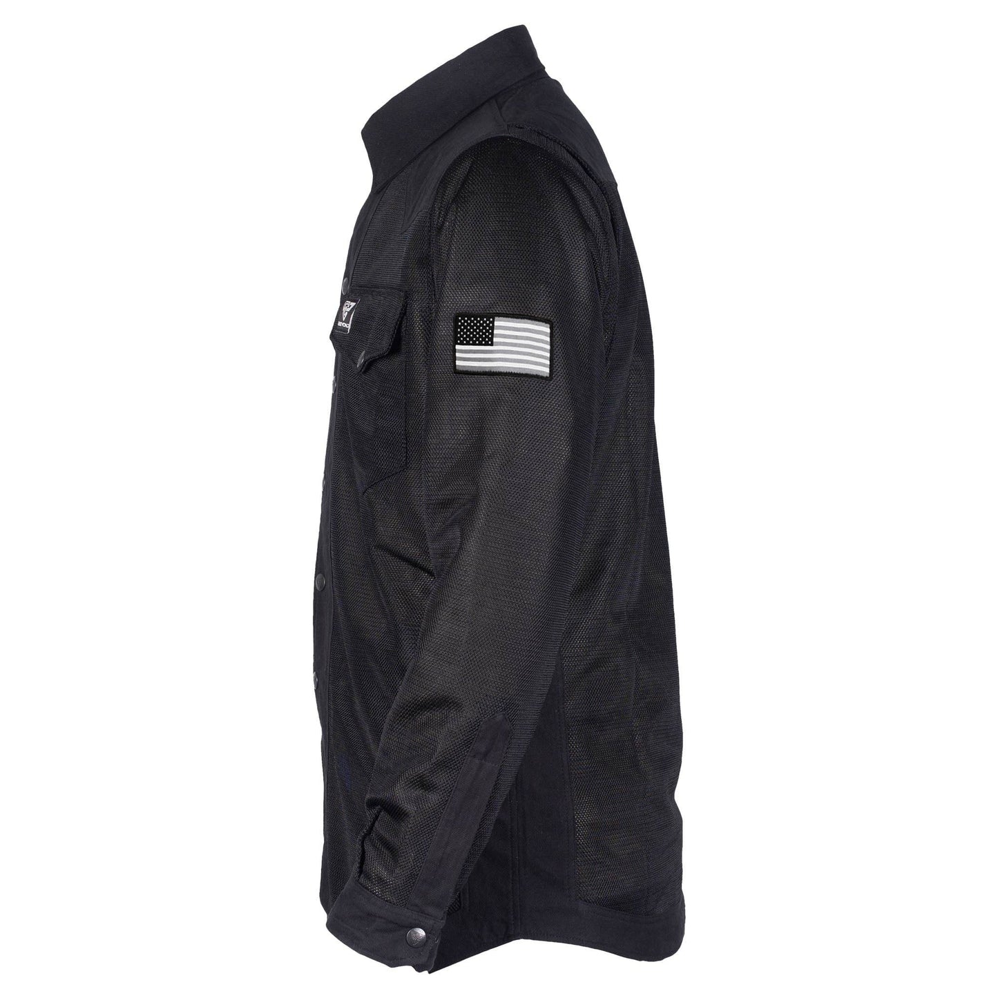 Protective Summer Mesh Shirt - Black Solid