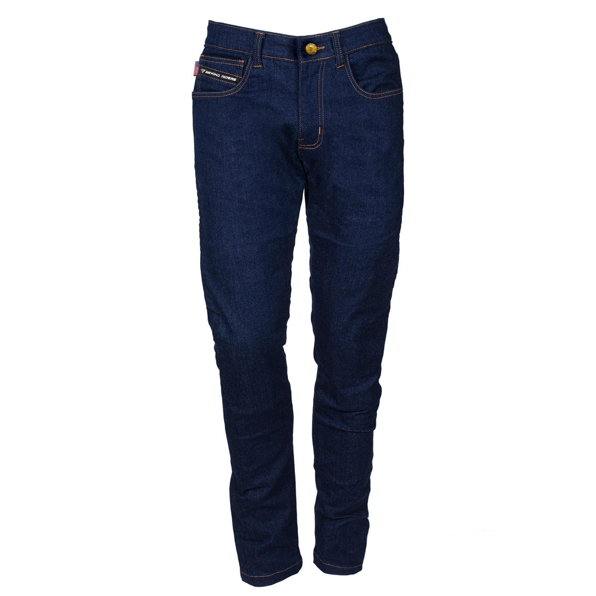 Straight Leg Protective Denim Pants (Jeans) - Blue