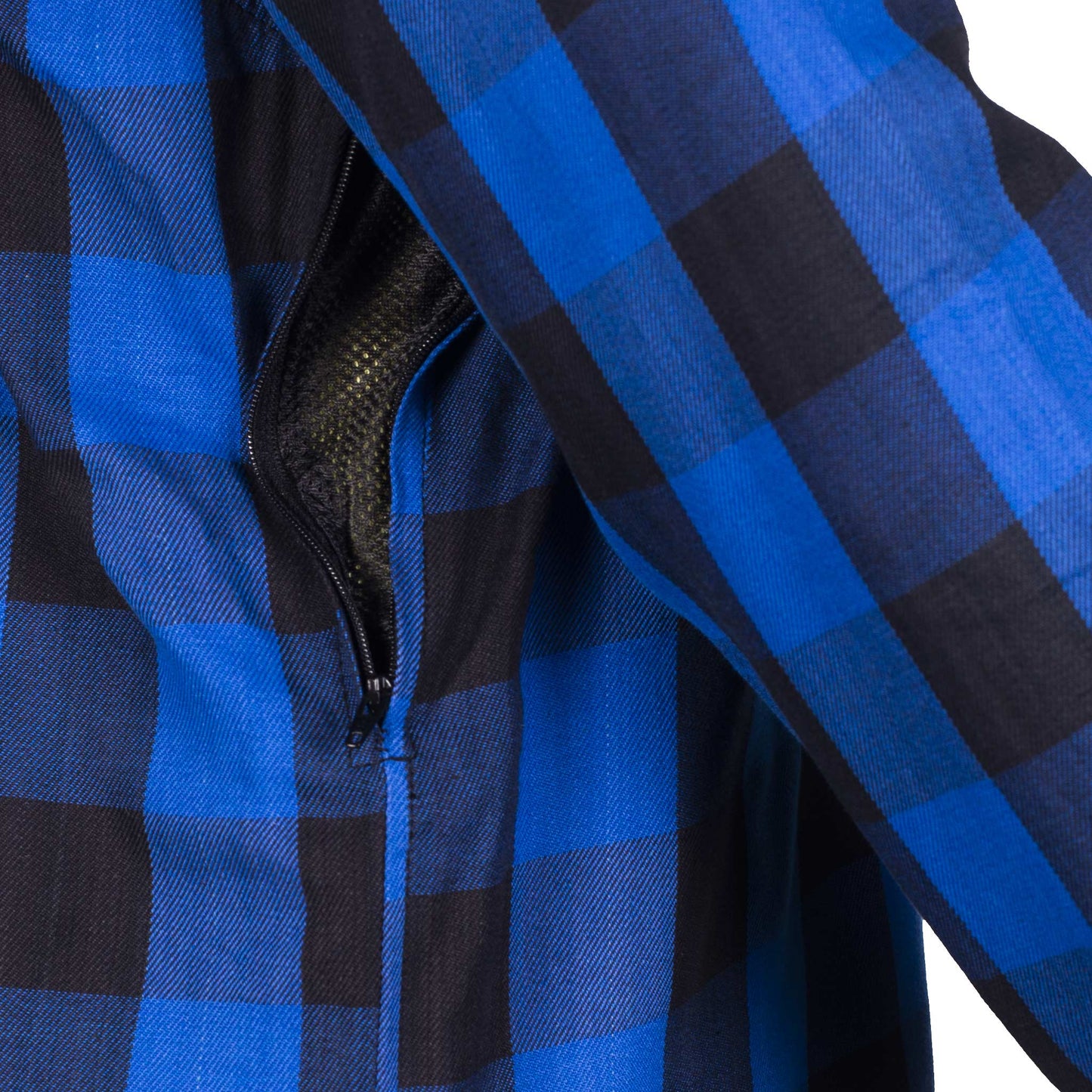 Protective Flannel Shirt - Blue Checkered