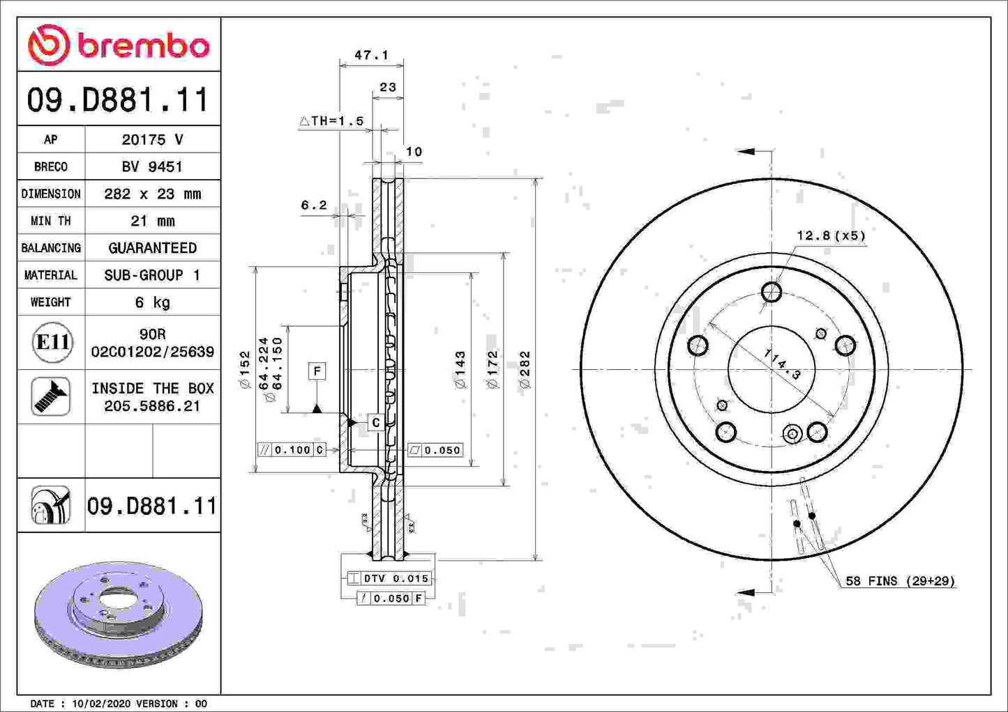 Brembo 09.D88.111