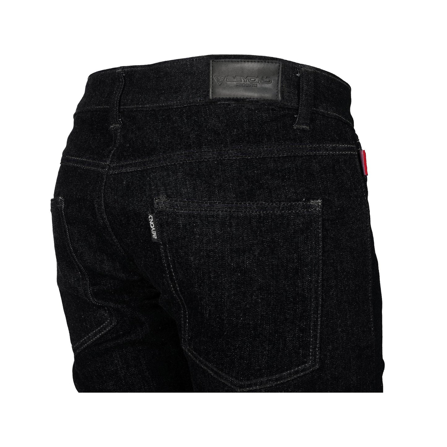 Straight Leg Protective Denim Pants (Jeans) - Black