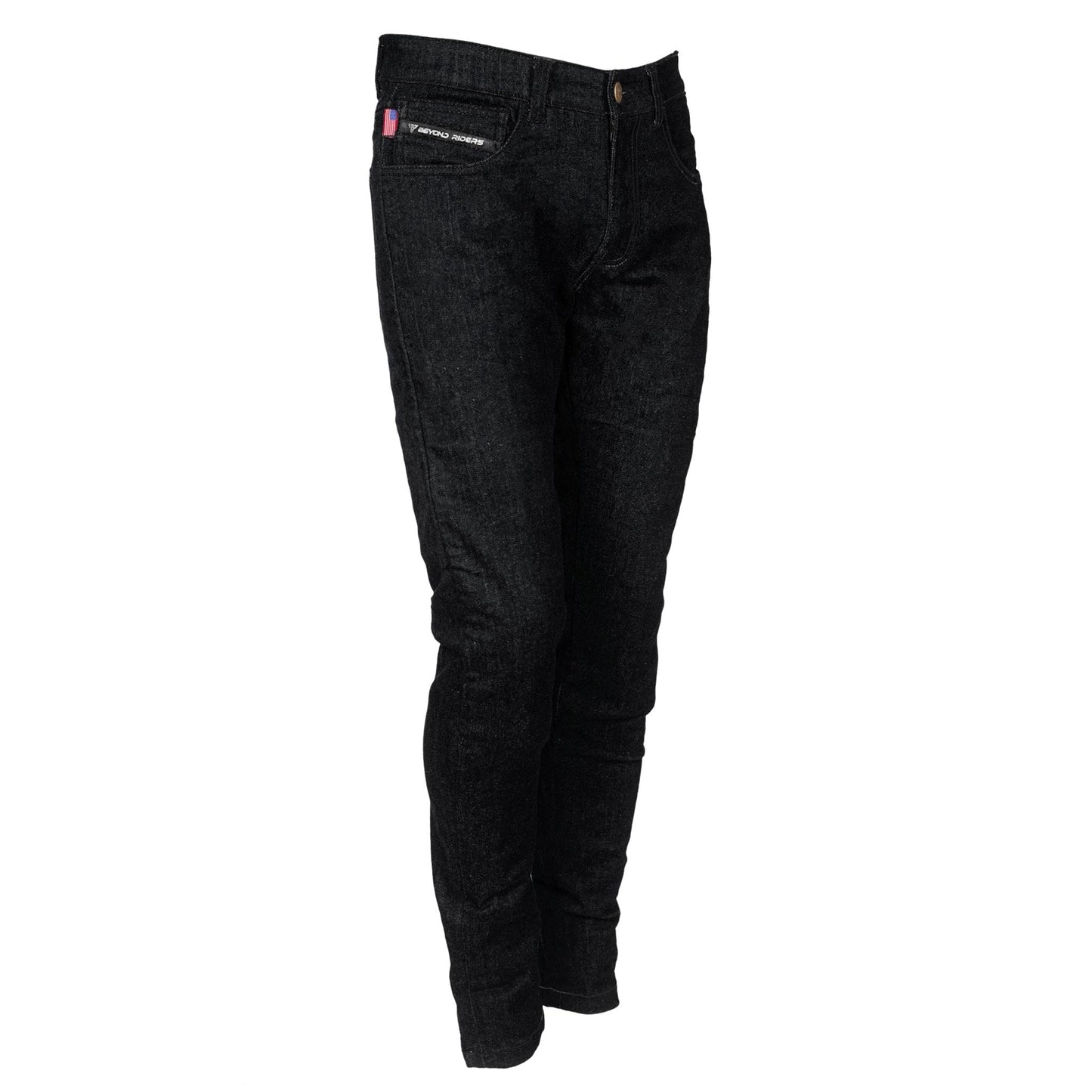 Straight Leg Protective Denim Pants (Jeans) - Black