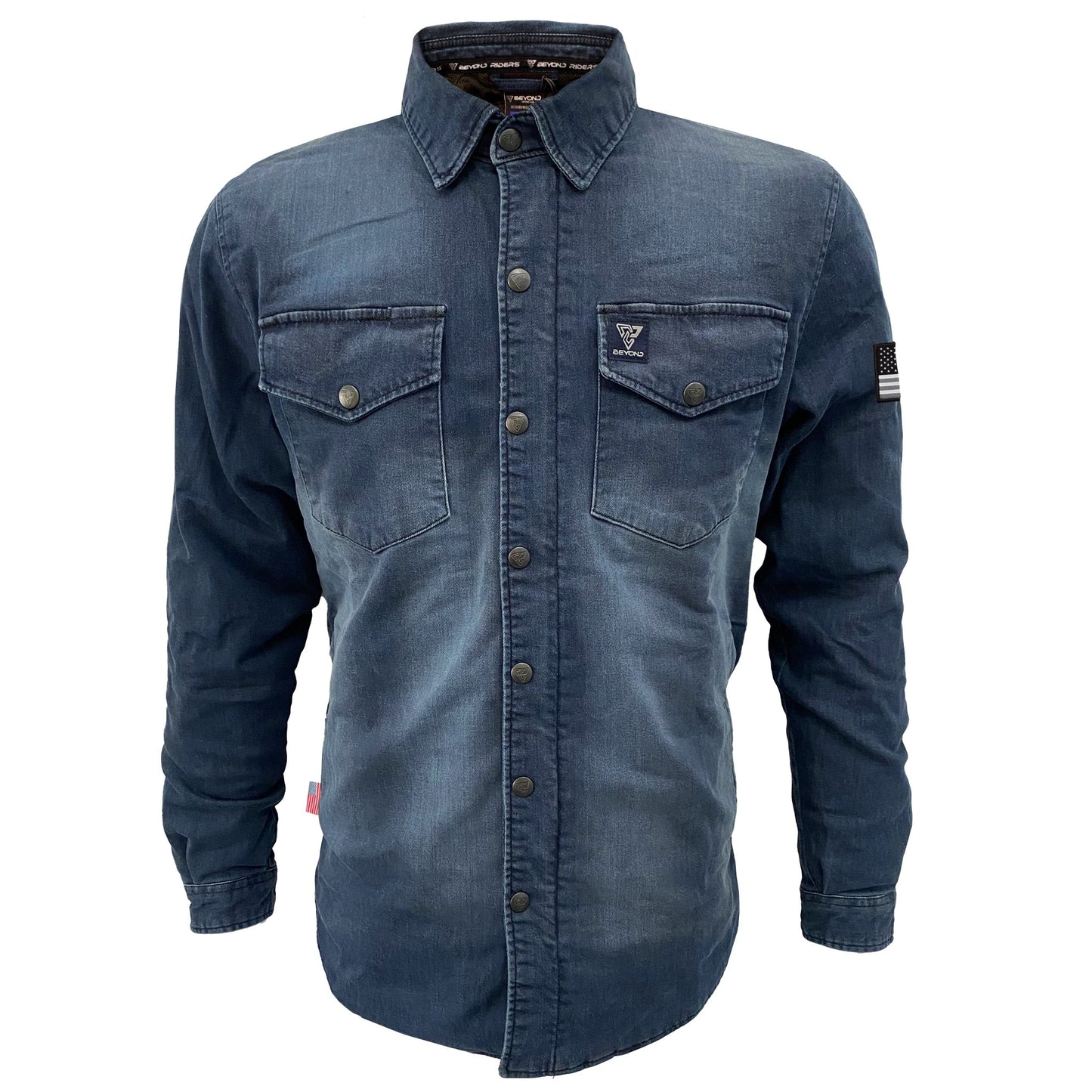 Protective Jeans Jacket - Blue Faded