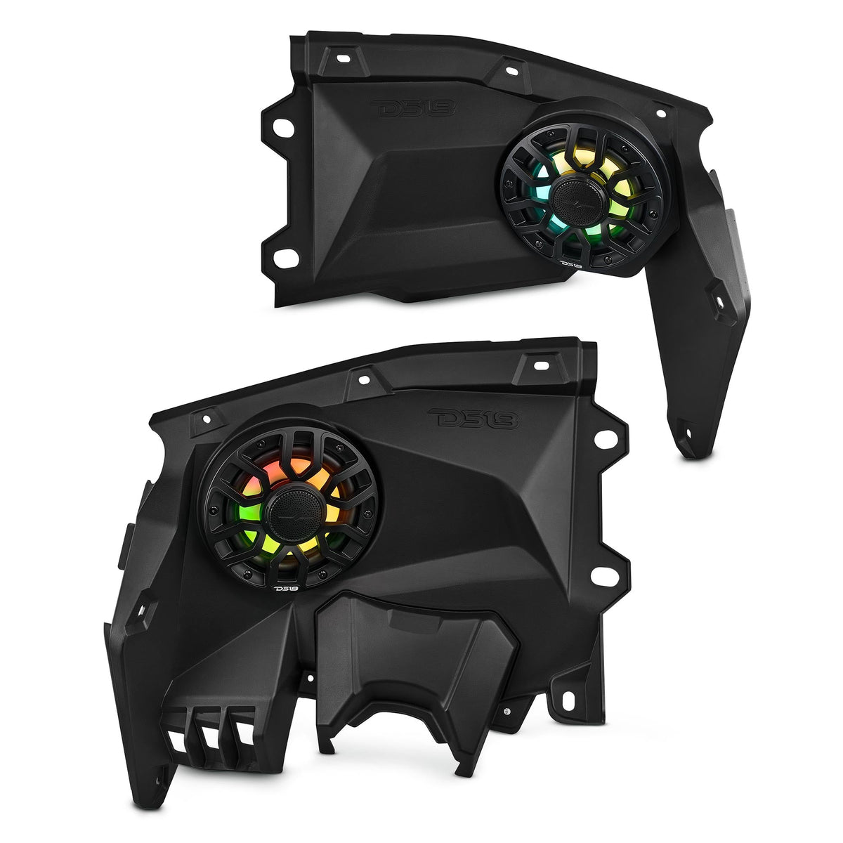 Can-Am Maverick X3 Stage 6 - Dash Speaker Panels, 8" Neodymium Tower Speakers, Dual 12” Subwoofer, Amplifier, Bluetooth Radio & LED Lights
