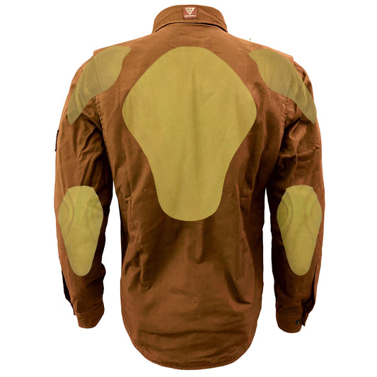 Protective Canvas Jacket for Men - Light Brown