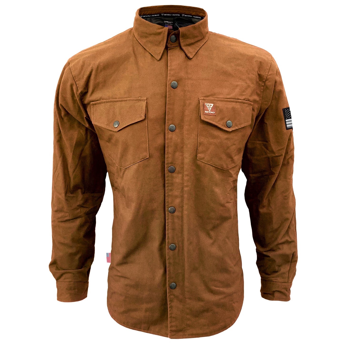 Protective Canvas Jacket for Men - Light Brown