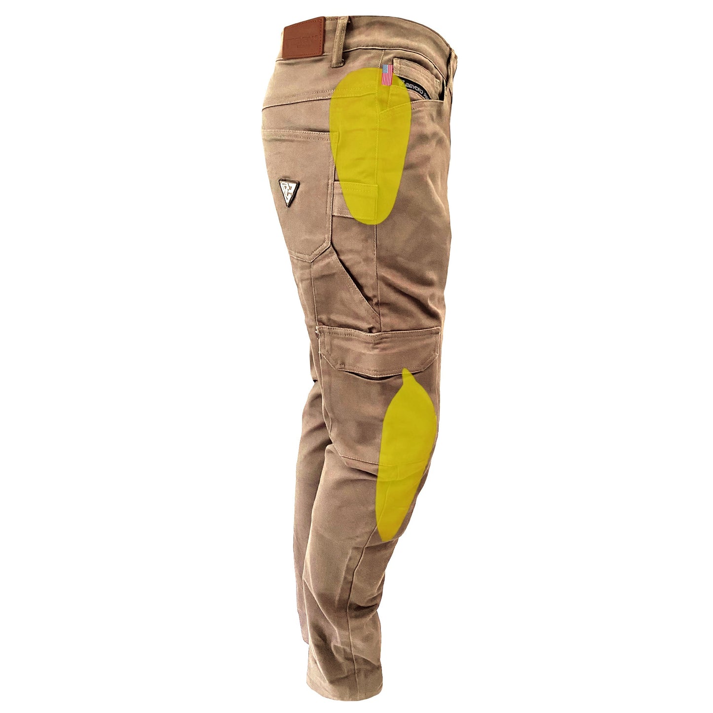 Cargo Pants Straight Fit - Khaki Solid