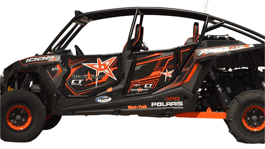 Blingstar Black Suicide Doors for Polaris RZR XP 1000 4 / Turbo 4 / Turbo S 4