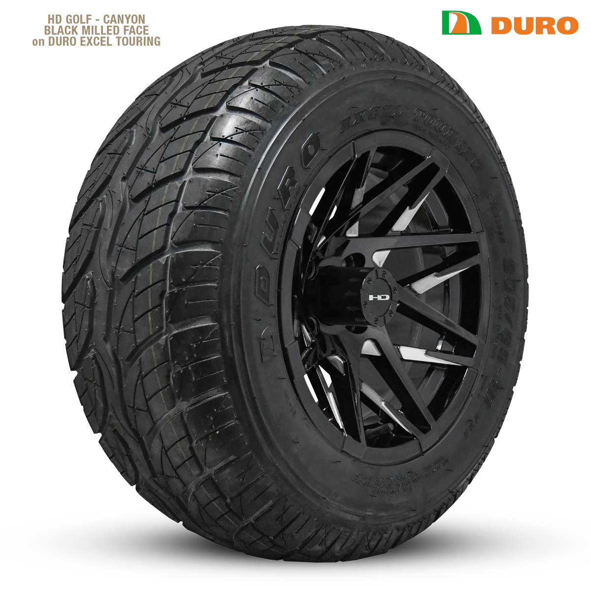 HD Golf Canyon 14x7 -14 4x101.6mm 68.2mm Gloss Black/Milled Face
