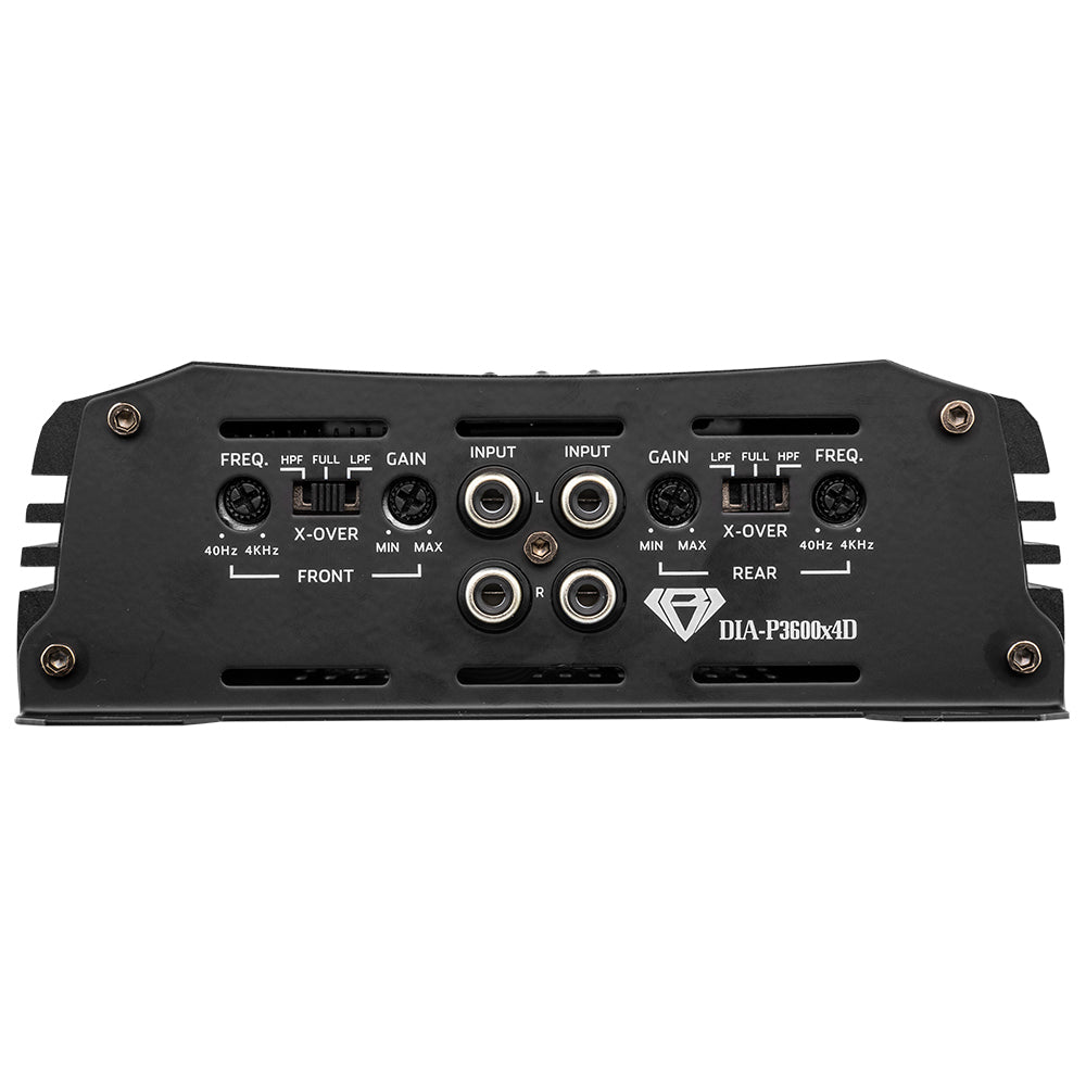Black Diamond Class D 4-Channel Full Range Amplifier | 400W RMS X 4 at 4-Ohm
