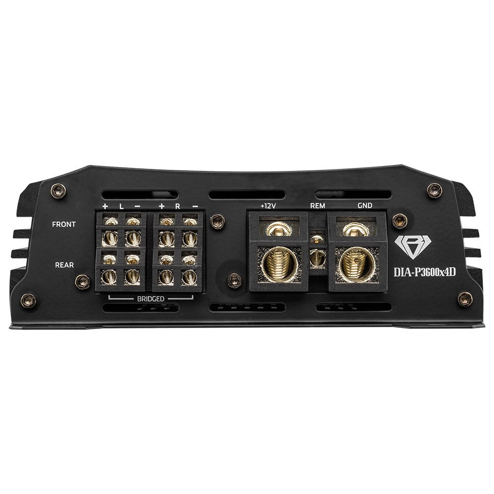 Black Diamond Class D 4-Channel Full Range Amplifier | 400W RMS X 4 at 4-Ohm