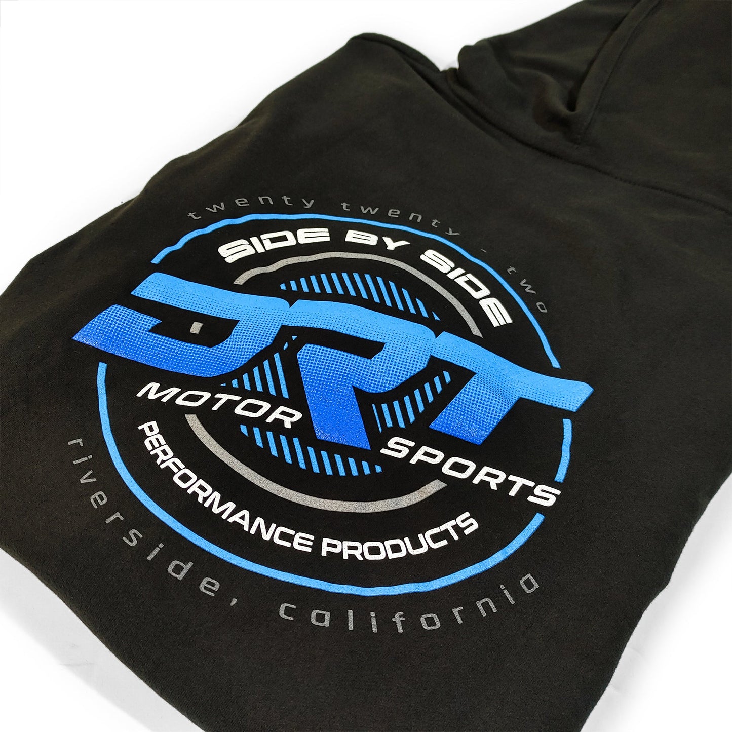 DRT Motorsports branded hoodie with classic retro styling