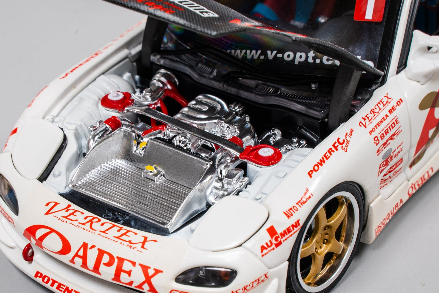 ORC A'PEXi - RX-7 FD3S APEX D1GP Project - AUTO PRO SHOP 1/24 Scale Die Cast Metal