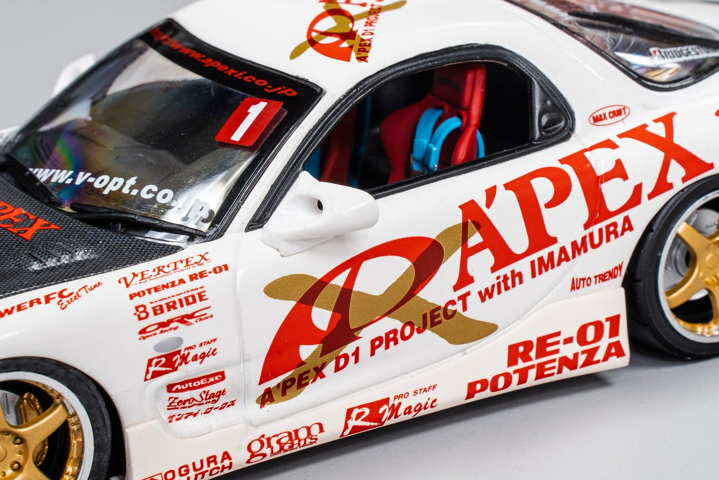 ORC A'PEXi - RX-7 FD3S APEX D1GP Project - AUTO PRO SHOP 1/24 Scale Die Cast Metal