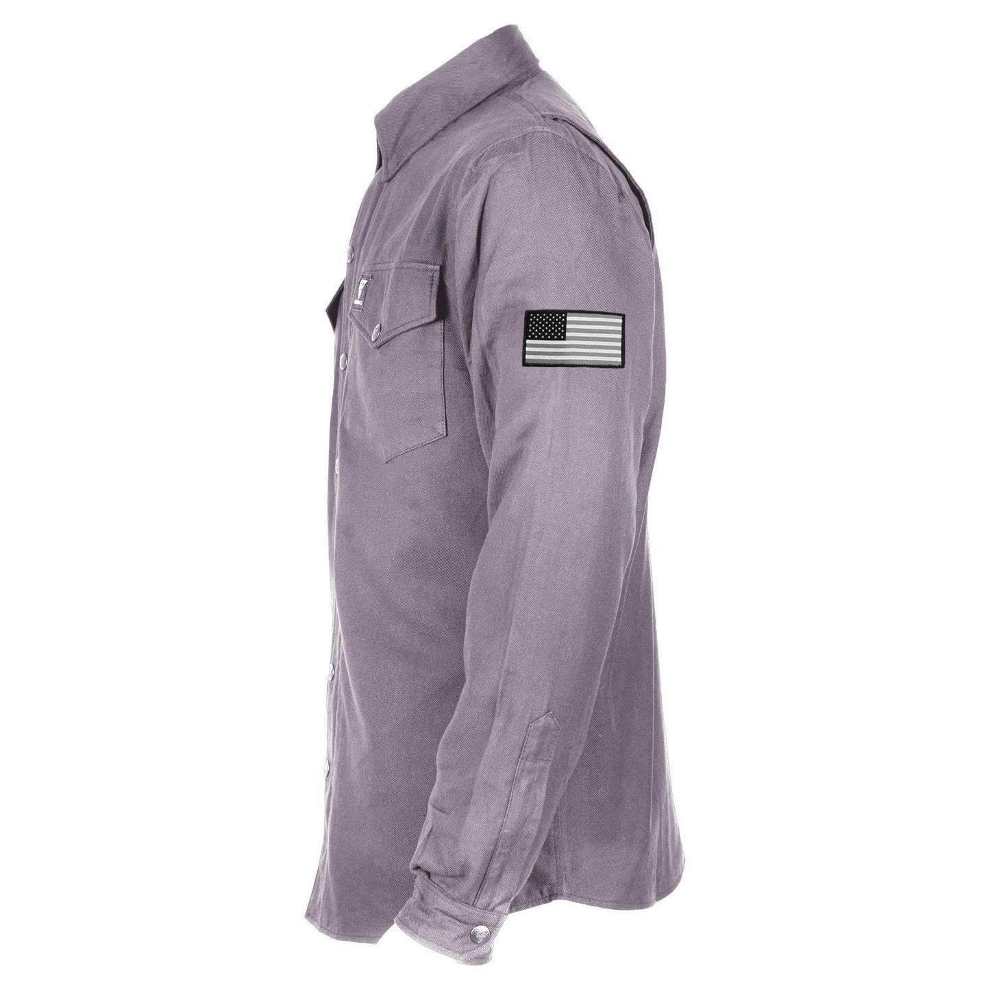 Protective Flannel Shirt - Grey Solid