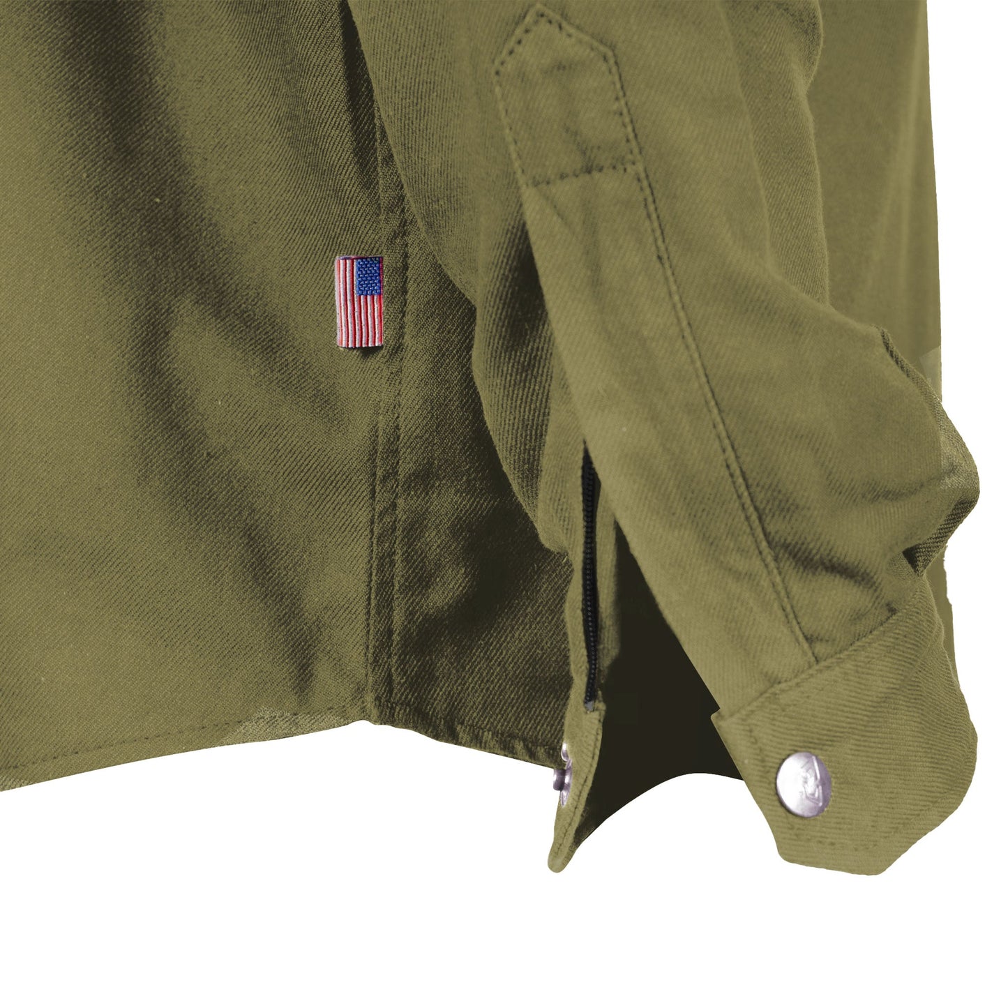 Protective Flannel Shirt - Army Green Solid