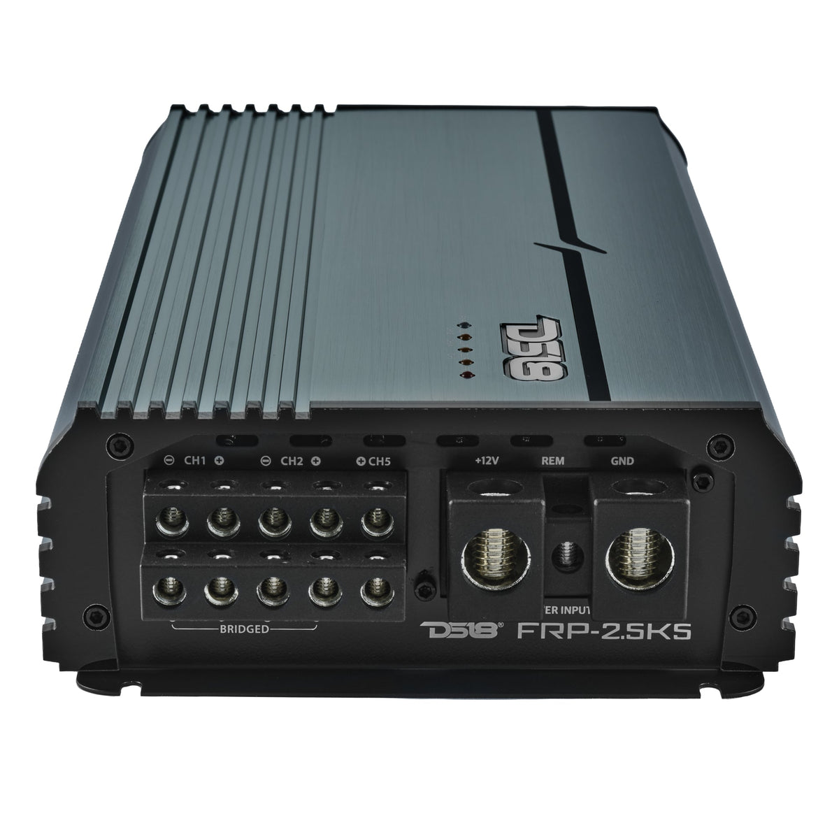 FRP Compact Full-Range Class D 5-Channel Amplifier – 250W x 4 + 1,200W Subwoofer Output