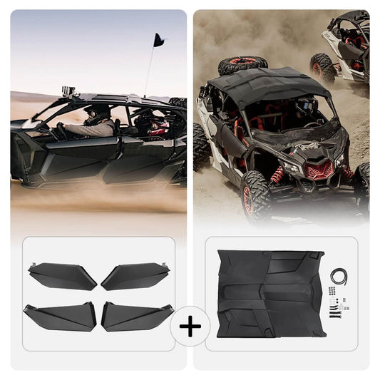 Kemimoto Lower Doors Panels Kit & Hard Roof Maverick X3 MAX