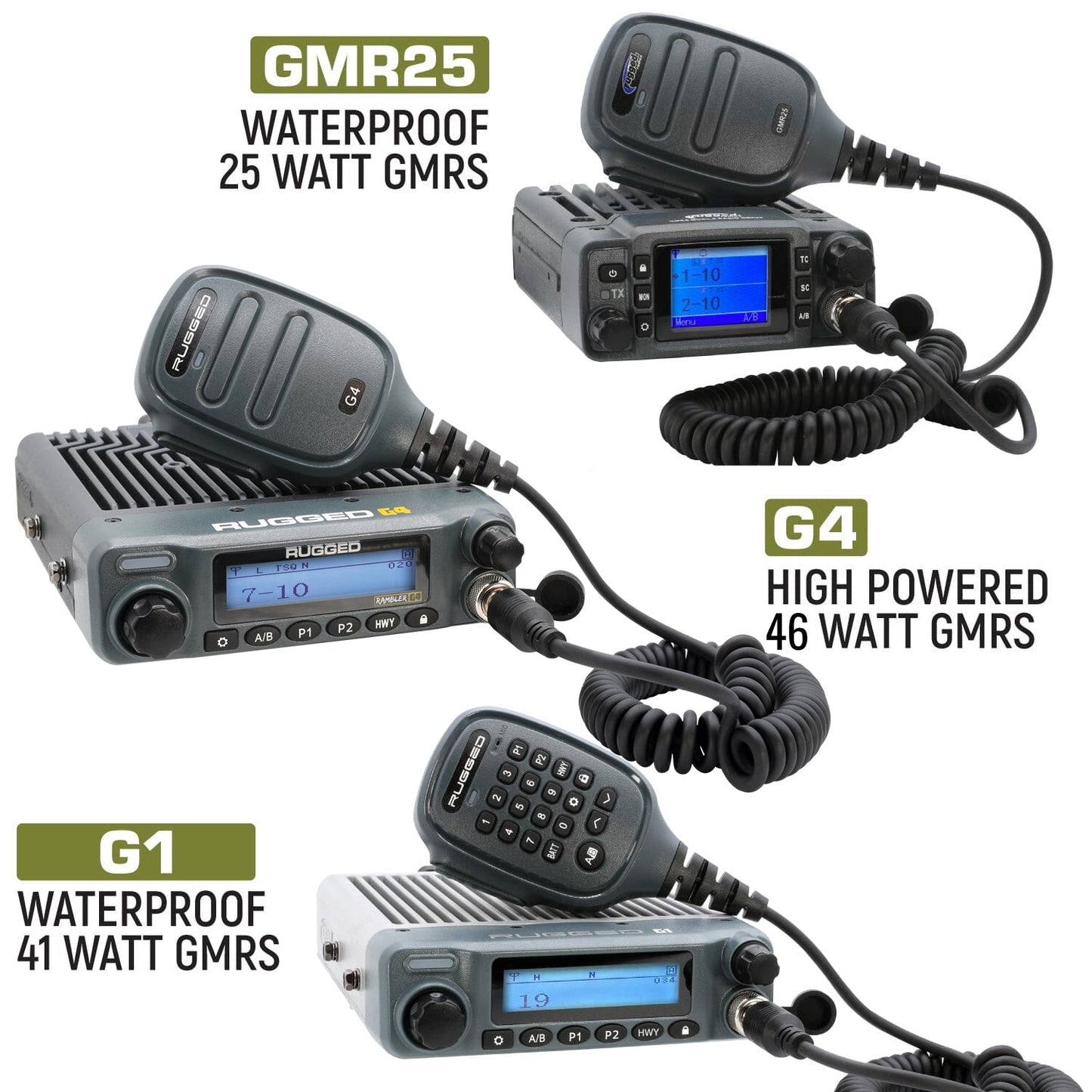 Bronco Two-Way GMRS Mobile Radio Kit - G1 Waterproof