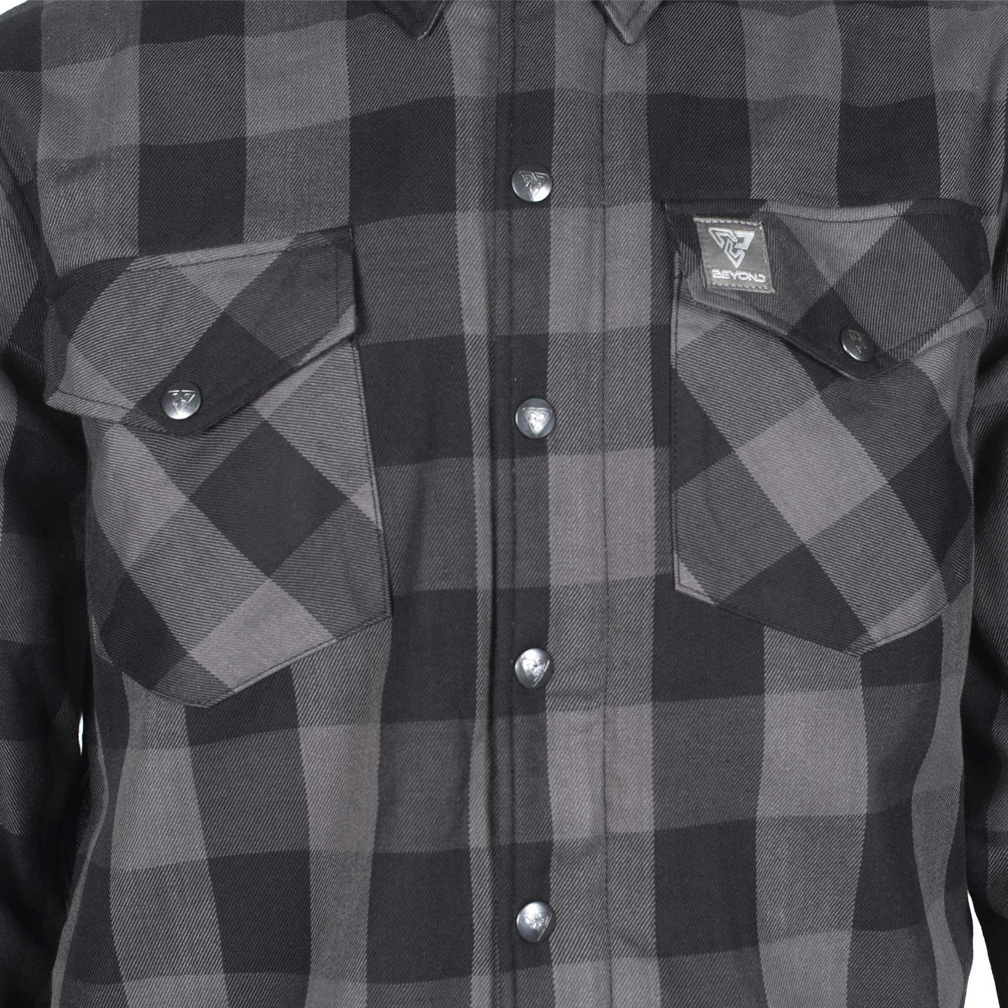 Protective Flannel Shirt - Grey Checkered