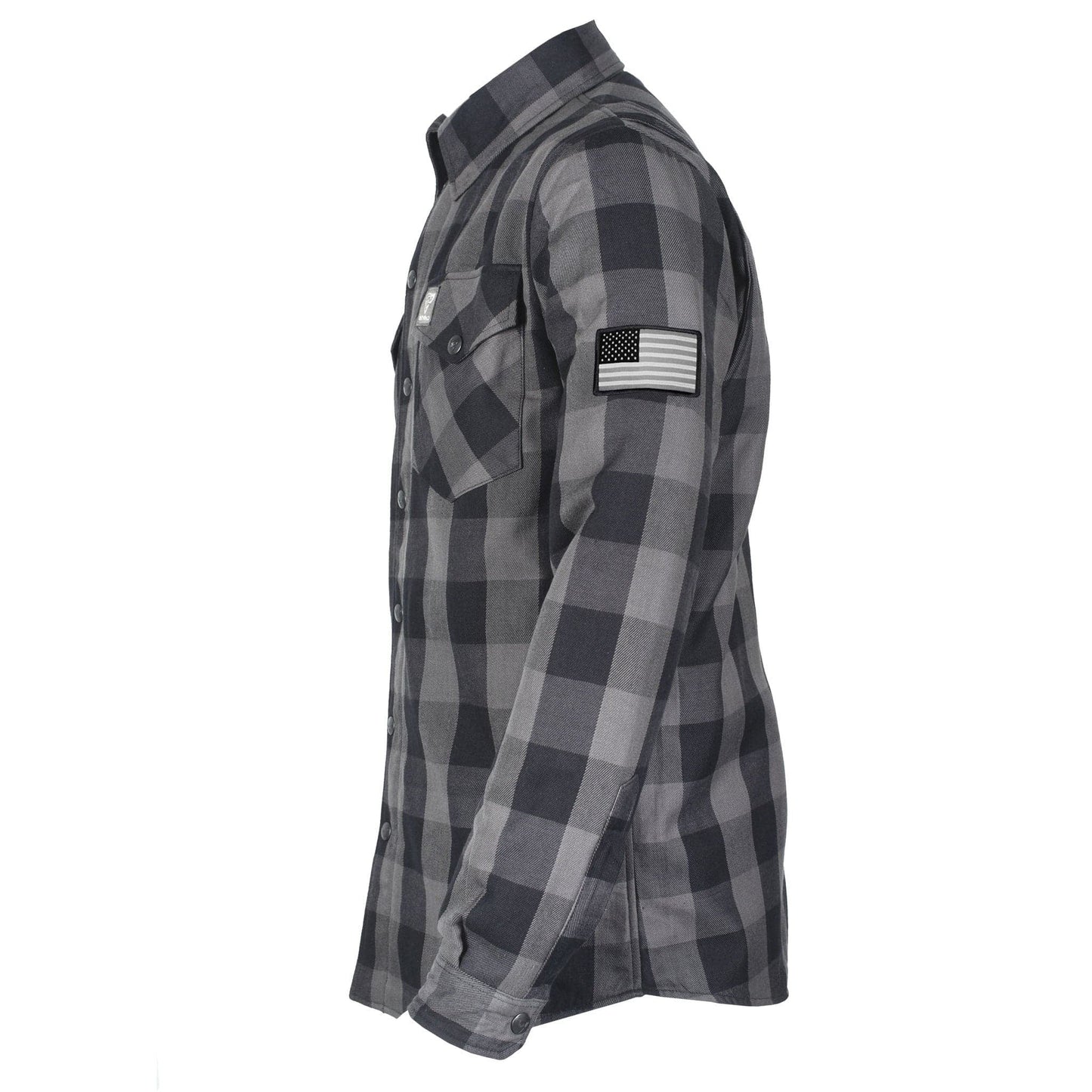 Protective Flannel Shirt - Grey Checkered