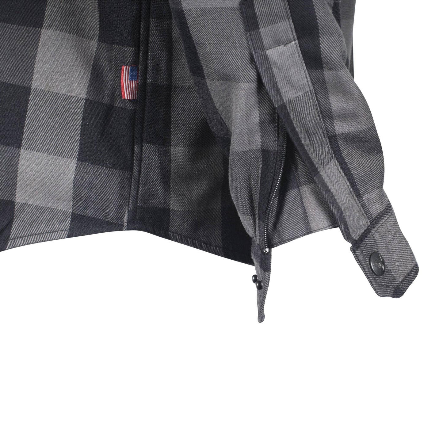Protective Flannel Shirt - Grey Checkered