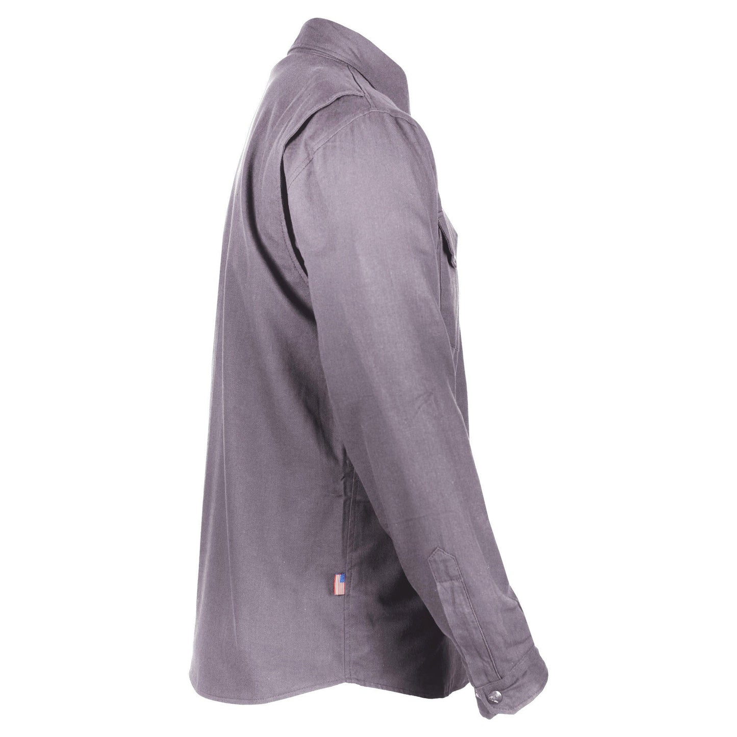 Protective Flannel Shirt - Grey Solid