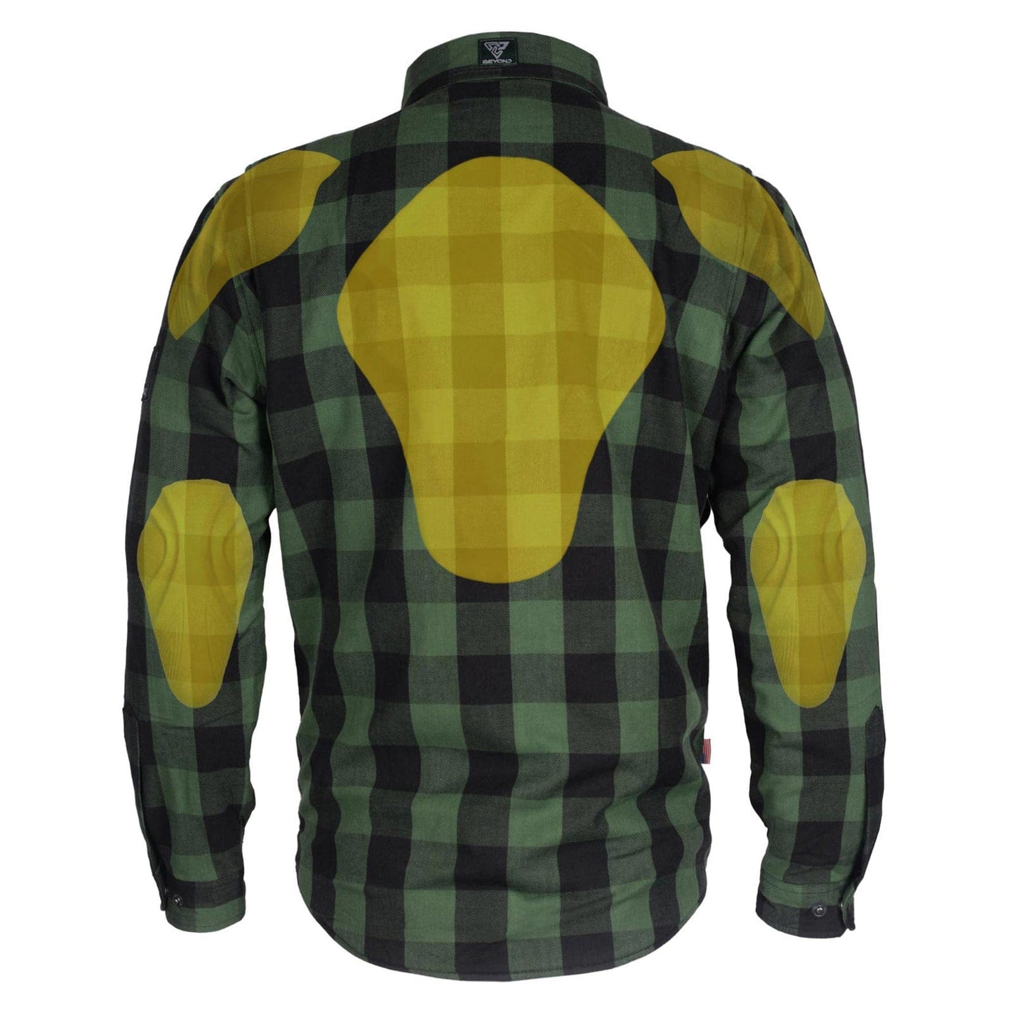 Protective Flannel Shirt - Dark Green Checkered