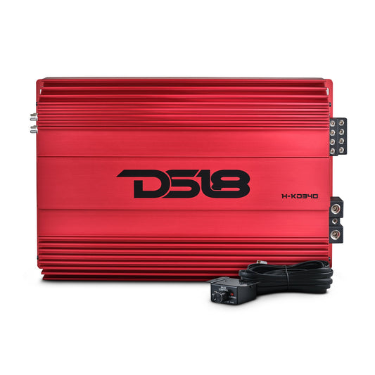 HOOLIGAN KO Full Range Class D 4-Channel Amplifier 4 x 300 Watts Rms @ 4-Ohm Made In Korea