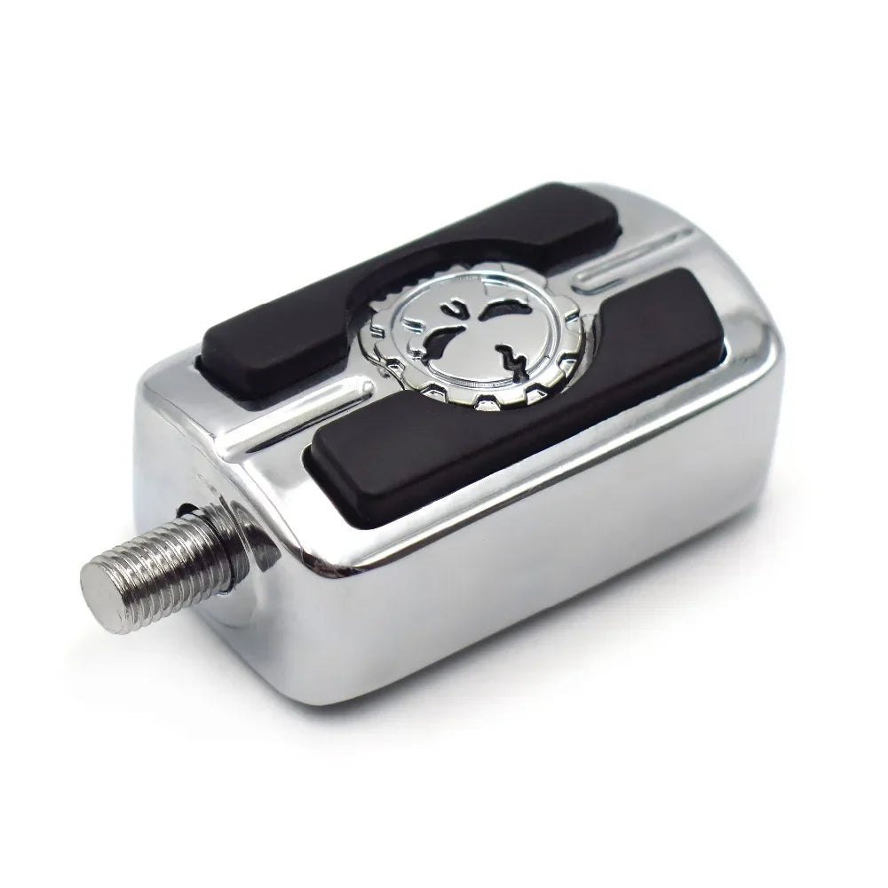 Motorcycel Parts Chrome Skull Shifter Shift Foot Peg For Harley Chopper Touring Cruiser Custom