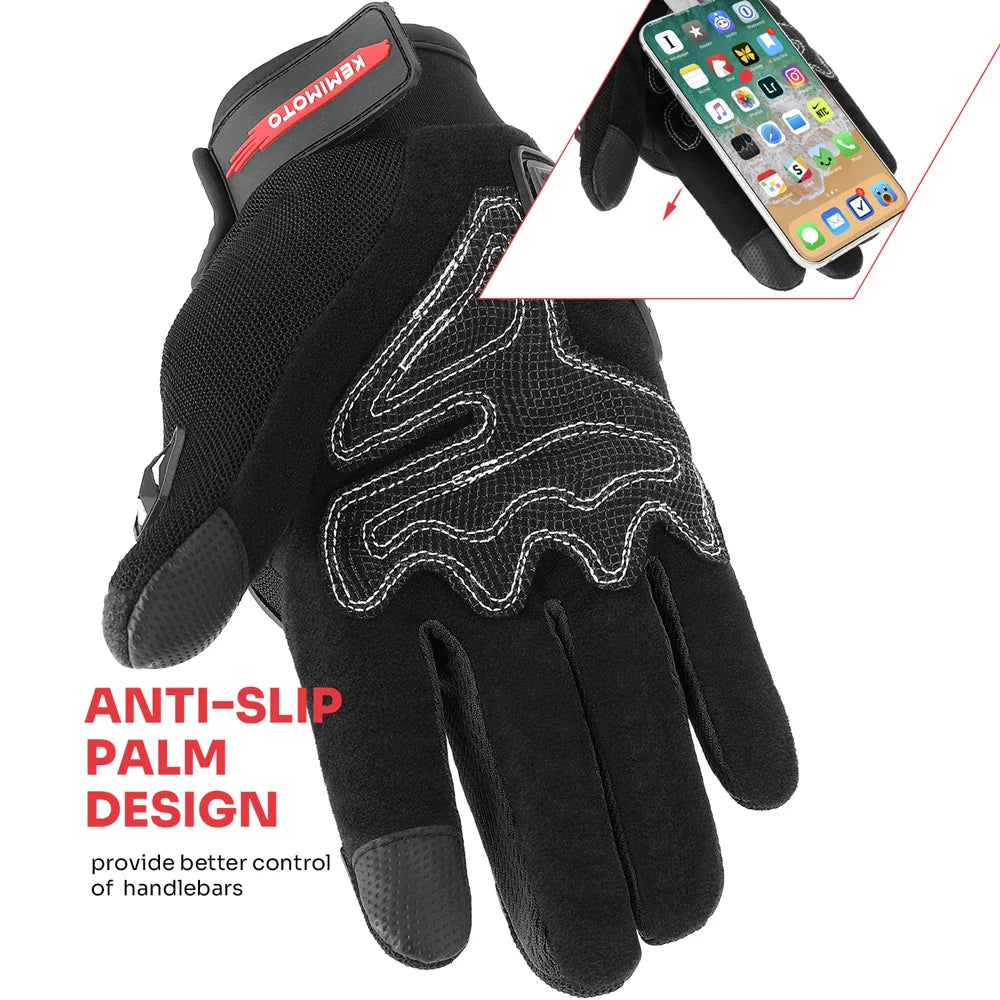 Gloves Summer Riding Hard Knuckle Touchscreen Gloves