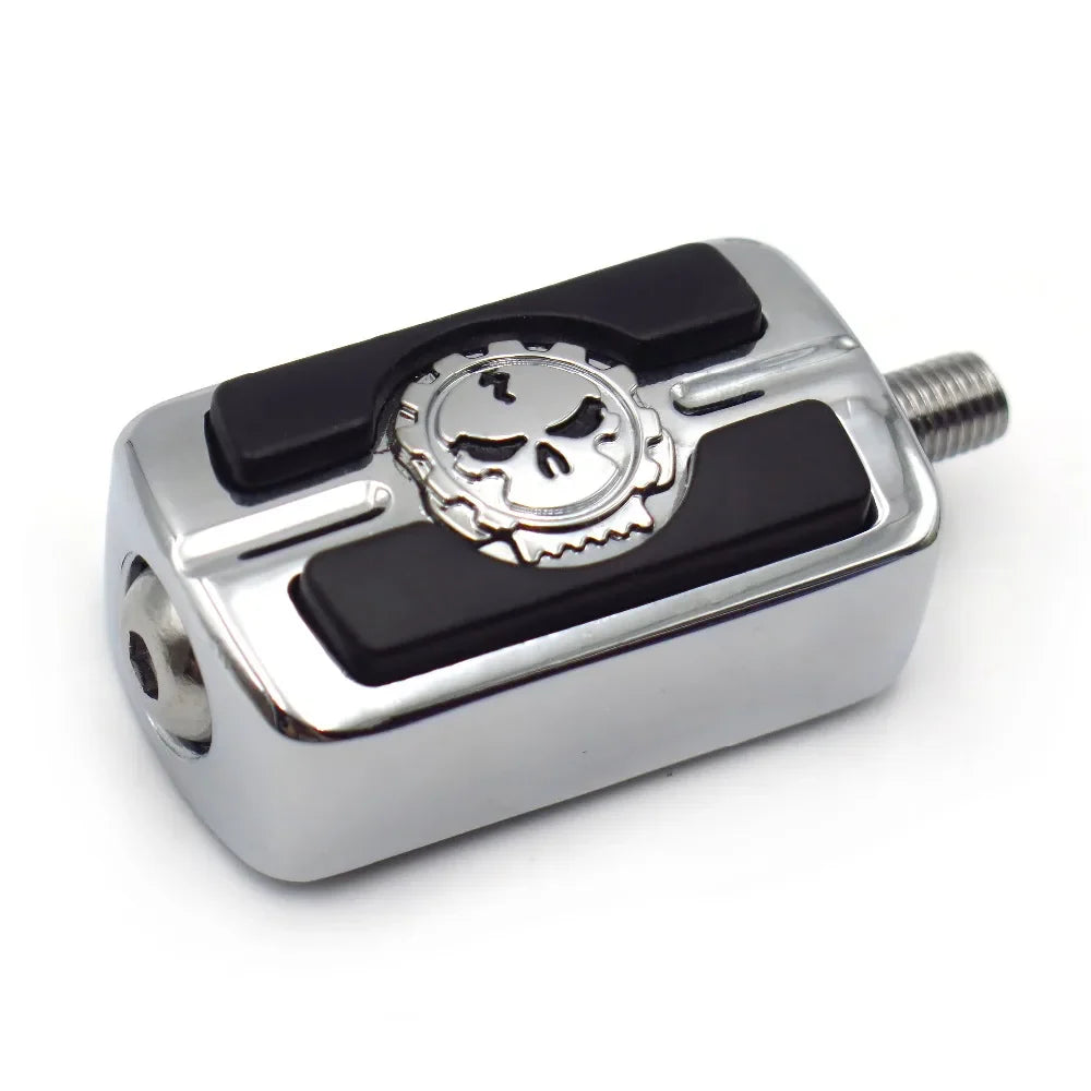 Motorcycel Parts Chrome Skull Shifter Shift Foot Peg For Harley Chopper Touring Cruiser Custom