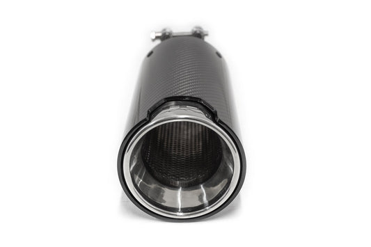 HD Off-Road Polished Stainless & Carbon Fiber Universal Exhaust Tips