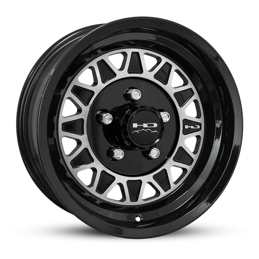 HD Trailer HDT Cast 15x6 +0 5x114.3mm 83mm Gloss Black/Machined Face