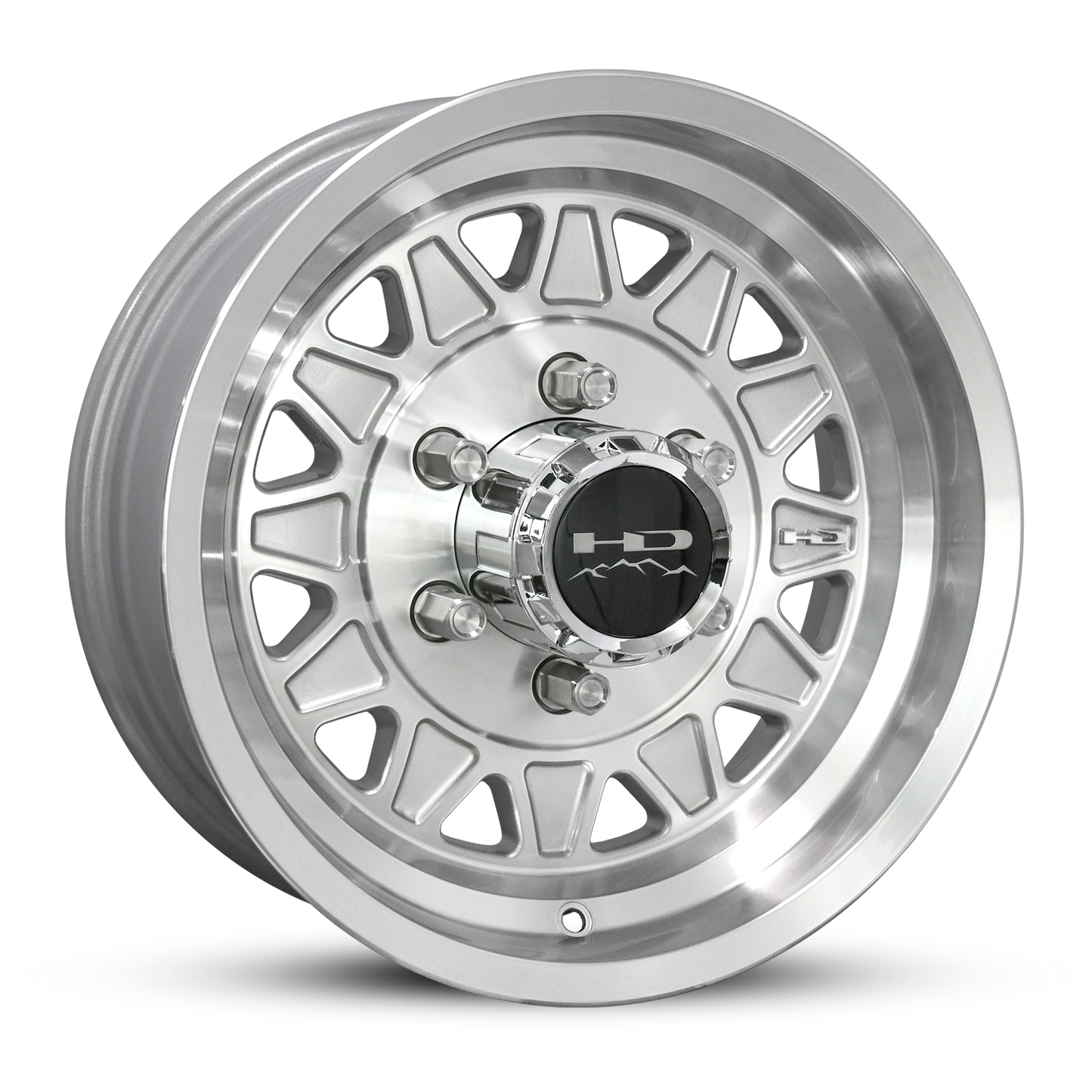 HD Trailer HDT Cast 15x6 +0 6x139.7mm 108mm Gloss Silver/Machined Face